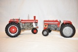 Two ERTL Massey Ferguson Tractor 1/16 Scale Toys