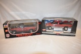 Two Dodge Ram Pick Up Truck 1/18 Scale Toys