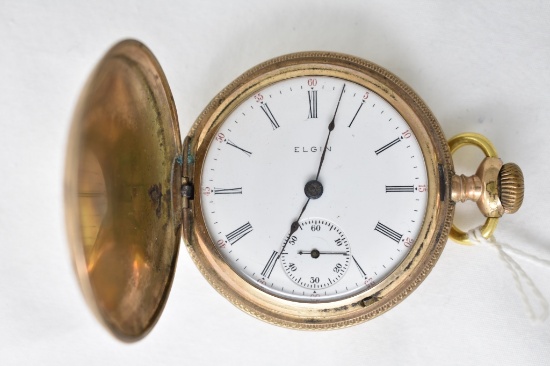 Elgin Pocket Watch. 15 Jewels, Size 18.