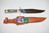 Anton Wingen Jr Solingen Bowie Stag Knife & Sheath