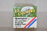Ammo. 22 Cyclone Remington. 1 Brick, 500 Rds.