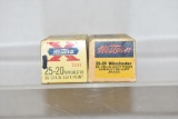 Ammo. 25/20, 100 Rds. Two Collectible Ammo Boxes