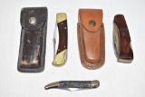 Three Folding Pocket Knives