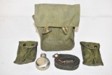 Military Pouch, 2 Mag Pouches & Oiler