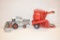 Two ERTL 1/16 Scale Combine & Mixer Toys