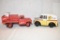 Two Delivery Vehicles Coca Cola & Borden's Toys