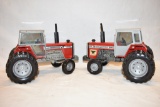 Two ERTL Massey Ferguson 1/16 Scale Tractor Toys