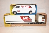 Two ERTL Massey Ferguson Truck Toys