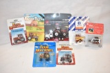 Seven 1/64 Scale Tractor Farm Toys