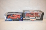 Two 1/18 Scale Lamborghini & Dodge Model Toys