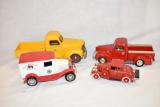 Four Classic Truck Toys