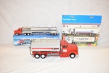 Four Semi Tractor Trailer & Tanker Toys