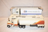 Two Semi Tractor 18 Wheeler & Tanker Truck Toys