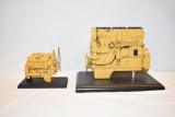 Two CAT 1/16 Scale Truck Engine Replicas