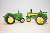 Two ERTL John Deere 1/16 Scale Tractor Toys