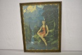 Antique Indian Princess Framed Print