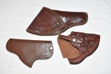 Three Leather Holsters