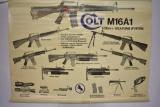 Large Colt M16A1 Informational Pull Down Poster