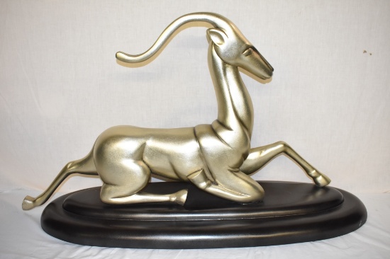 Very Large Handmade Gazelle Statue