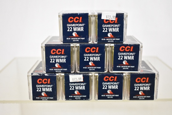 Ammo. CCI 22 WMR. 450 Rds.