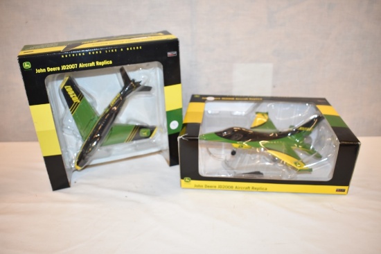 Two 1/48 Scale John Deere Aircraft Replica Toys