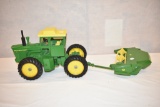 Two ERTL 1/16 Scale Tractor & Plow Toy