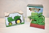 Two ERTL John Deere Tractor & Engine Toy