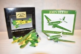 Two John Deere Aircraft Replica Toys