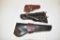 Three Leather Holsters