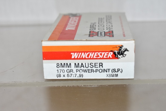 Ammo. 8 mm Mauser. 20 Rds.
