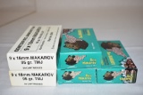 Ammo. 9 mm Markarov. 250 Rds