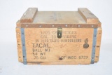 Small Arms Ammunition Wood Box