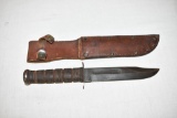 Ka-Bar USN Fighting Knife and Scabbard