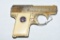 Gun. Walthers Model 9 Engraved Gold Plated 25 cal Pistol