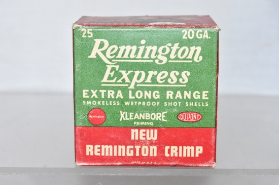 Ammo. Collectible Remington 20 ga, 25 Rds