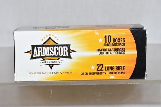 Ammo. 22 LR. 500 Rds.