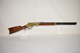 Gun. A Uberti Model Yellowboy 44 WCF Rifle