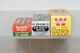 Ammo. Three Collectible Boxes with 22 cal Ammo