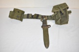 Military Belt with Accessories.