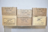 Ammo & Brass. 30 M2 Ball, 20 Rds, 100 Brass