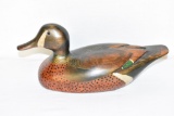 Mallard Wooden Duck Decoy, Signed Tom Taber