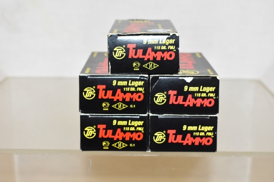 Ammo. 9mm Luger. 121 Rds.