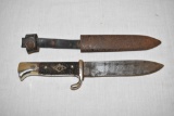 WWII German Nazi Youth Knife with Scabbard