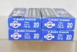 Ammo. 7.5 x 54 French. 80 Rds