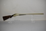 Gun. Belgium Back Lock SXS 12ga Shotgun