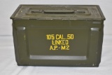Ammo. 50 cal. Belted. Sealed Can. 105 Rds