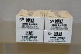 Ammo. 9mm Luger.  200 Rds