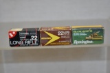 Ammo. Collectible 22 LR 100 Rds, 22 Rim Fire 50 Rd