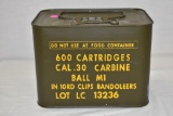 Ammo. 30 Carbine.  600 in Sealed Can