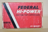 Collectible Ammo.  Federal 22 Short Brick 500 Rds